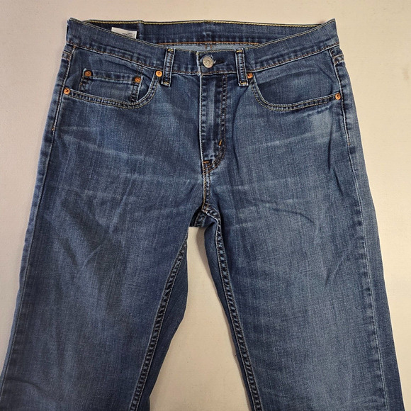 Levi's 559 Jeans Men's 34 x 31 (tag 32 x 34) Blue Dark Wash Relaxed Straight - Picture 12 of 16